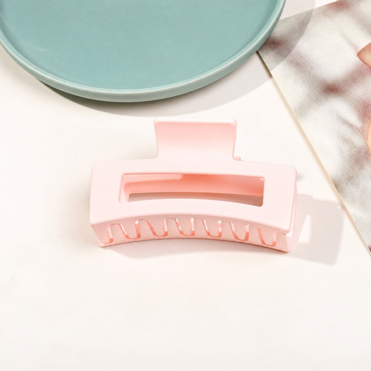 Matte Square Hair Claw Clip